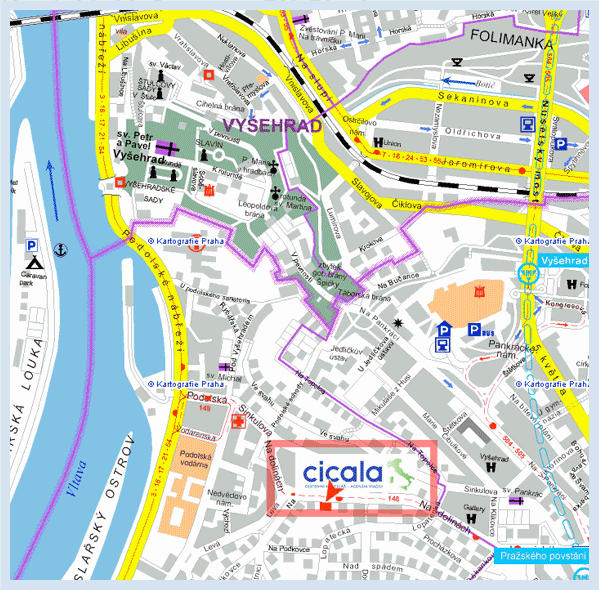 Mapa - CK Cicala